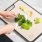 Titanium Cutting Board for Kitchen Cutting Board Double Sided Pure Titanium and Wheat Straw