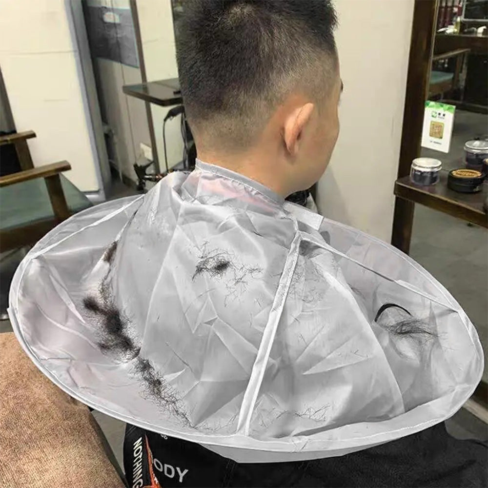 Collapsible Hair Cutting Cape with Storage Bag Hair Cutting Umbrella for Home Barbershop
