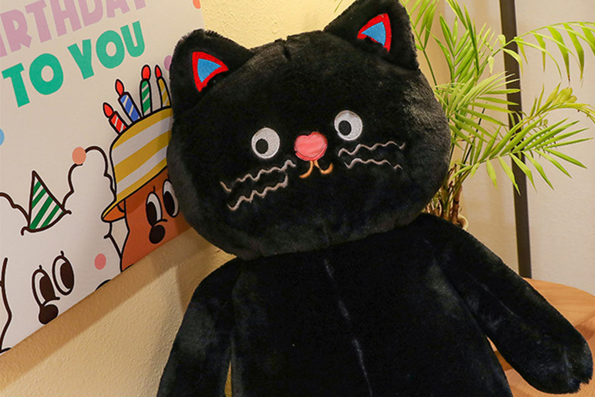 Cuddle Spotted Cat Plush Stuffed Toy Couple Cat Doll Couple Gift Polka Dot Cat Doll