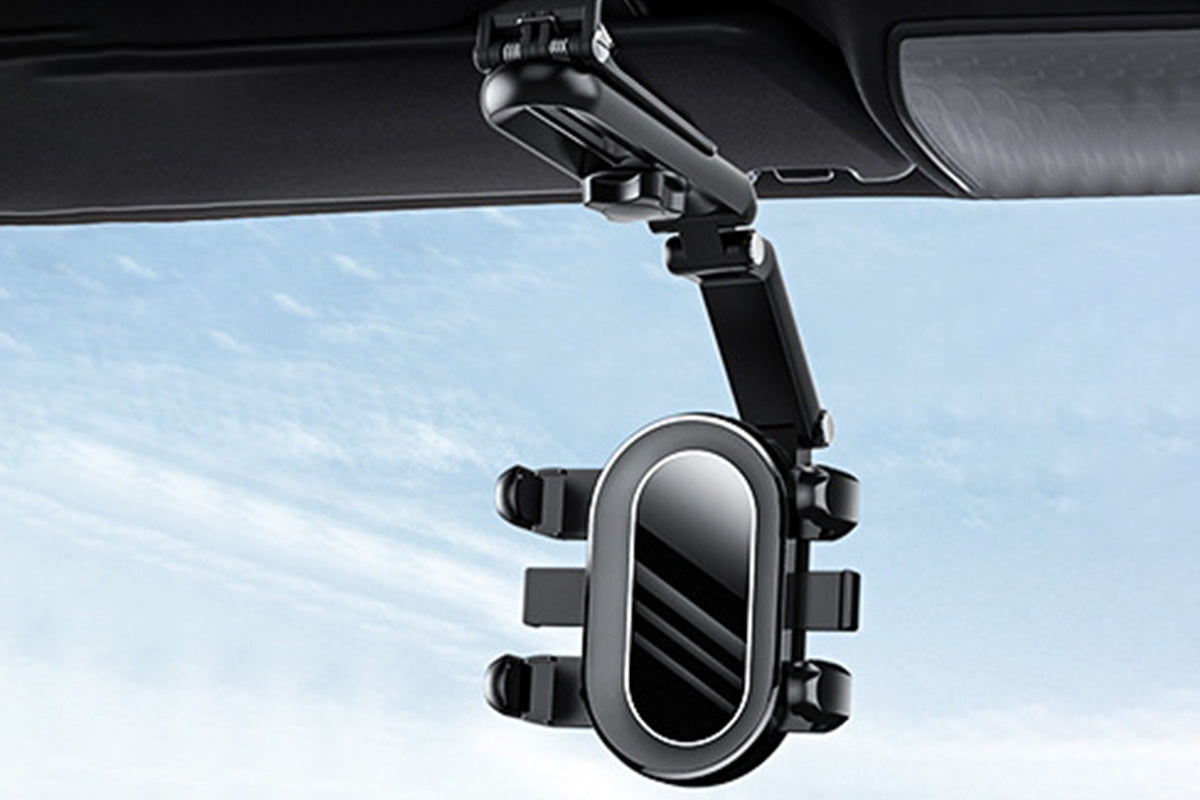 360 Rotating Car Phone Stand Multifunction Car Sun Visor Smart Phone Holder
