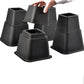 Bed Risers Adjustable Furniture Risers for Dorm Decor Under Bed Storage