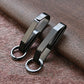 2Pcs Belt Key Holder with 2 Detachable Key Rings