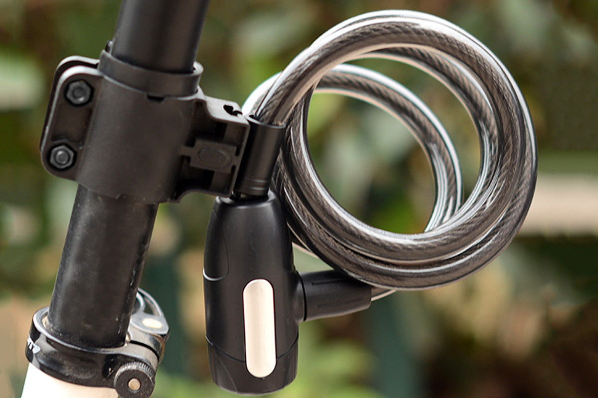 4FT Combination Bike Lock Heavy Duty Anti-Theft Cable Lock for Bicycles