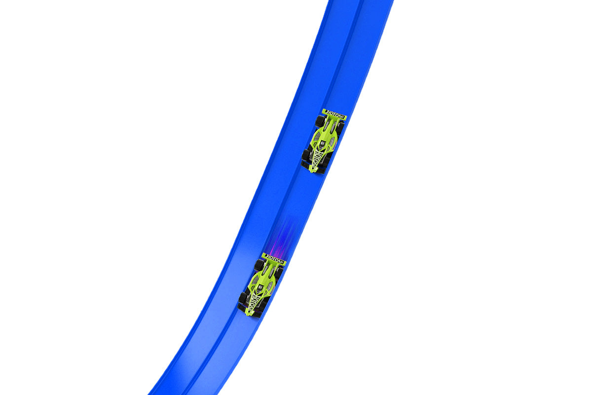 Five Meter Dual Lane Gravity Racing Track Set