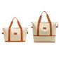 2Pcs Expandable Overnight Travel Duffel Bag Set Weekender Bag with Toiletry Bags