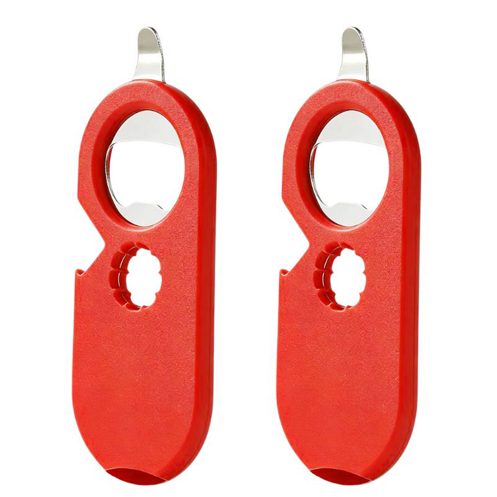 2 Pcs 5-in-1 Bottle Jar Can Opener with Easy Attached Storage