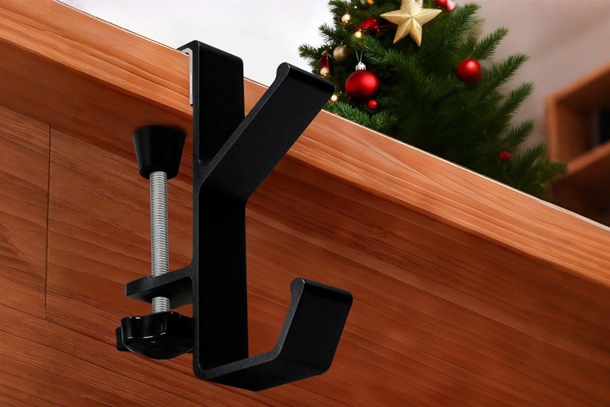 4Pcs Adjustable Desk Hook Aluminum Alloy Table Hanger for Office and Home
