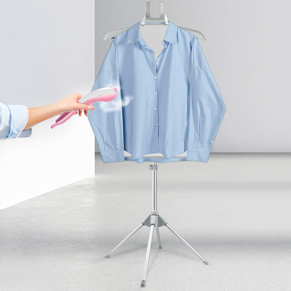 Foldable Garment Steamer Stand Adjustable Clothes Steaming Rack with Storage Bag