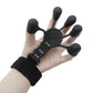 2Pcs Adjustable Finger Exerciser Hand Grip Strengthener-Black, Grey