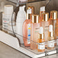 2-Tier Rotatable Pull-Out Storage Rack Kitchen Spice Organizer