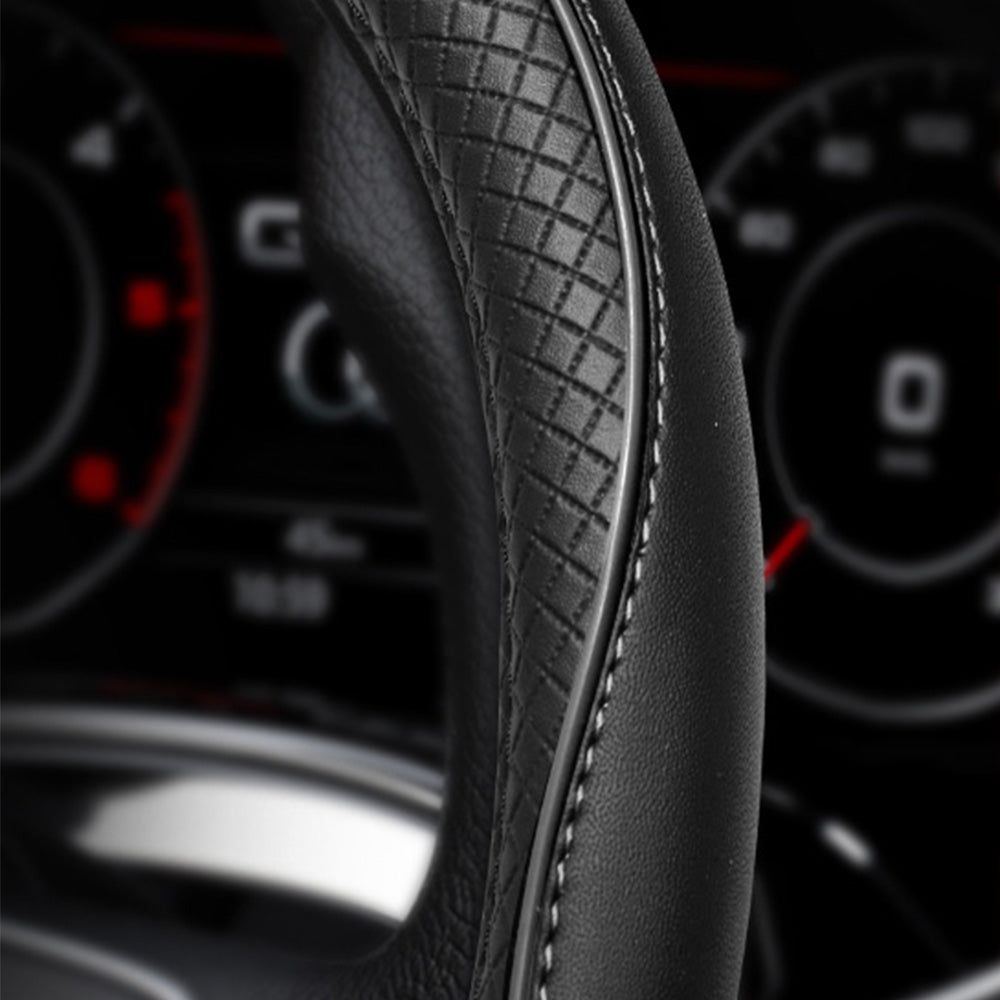 Breathable Microfiber Leather Steering Wheel Cover