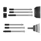 Dog Pooper Scooper Long Handle Stainless Steel Tray Rake Set