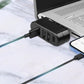4-Port USB 3.0 Hub 180-Degree Rotating USB Splitter for Laptop Car