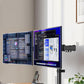 Dual Monitor Arm Mount Desk Stand For 13-27Inch Screen TV Max 9KG