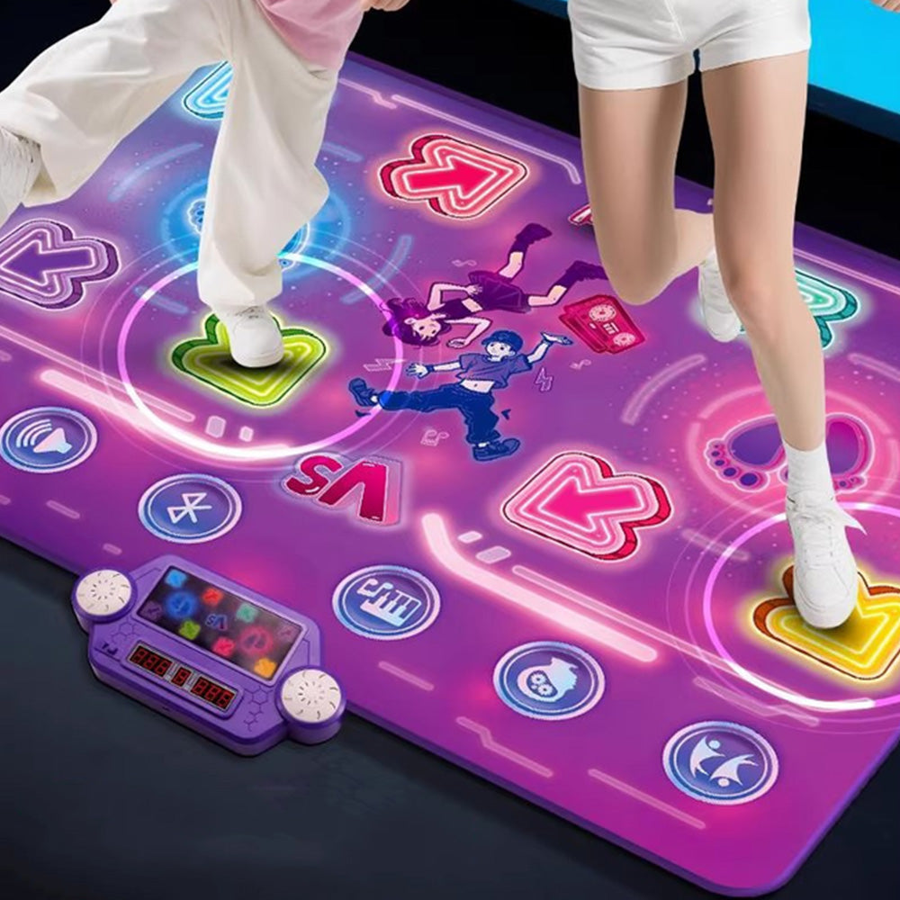 Rechargeable Dance Mat with 5 Modes Electronic Music Dance Pad for Living Room and Game Room