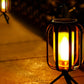 Solar Lantern with Tripod Flickering Flame Solar Outdoor Lights 4 Lighting Modes