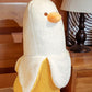 Peeled Banana Duck Plush Pillow Stuffed Toy Hugging Cushion Anxiety Relief Bedtime Cuddling