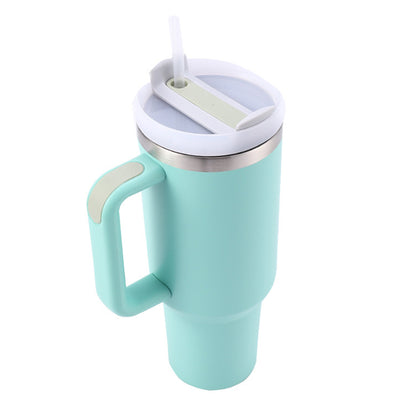 1200ML Stainless Steel Vacuum Insulated Tumbler with Straw and Lid Handle Mug