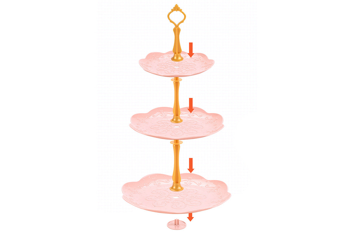 Pretend Play Tea Party Set with Dessert and Carrying Case for Role Play