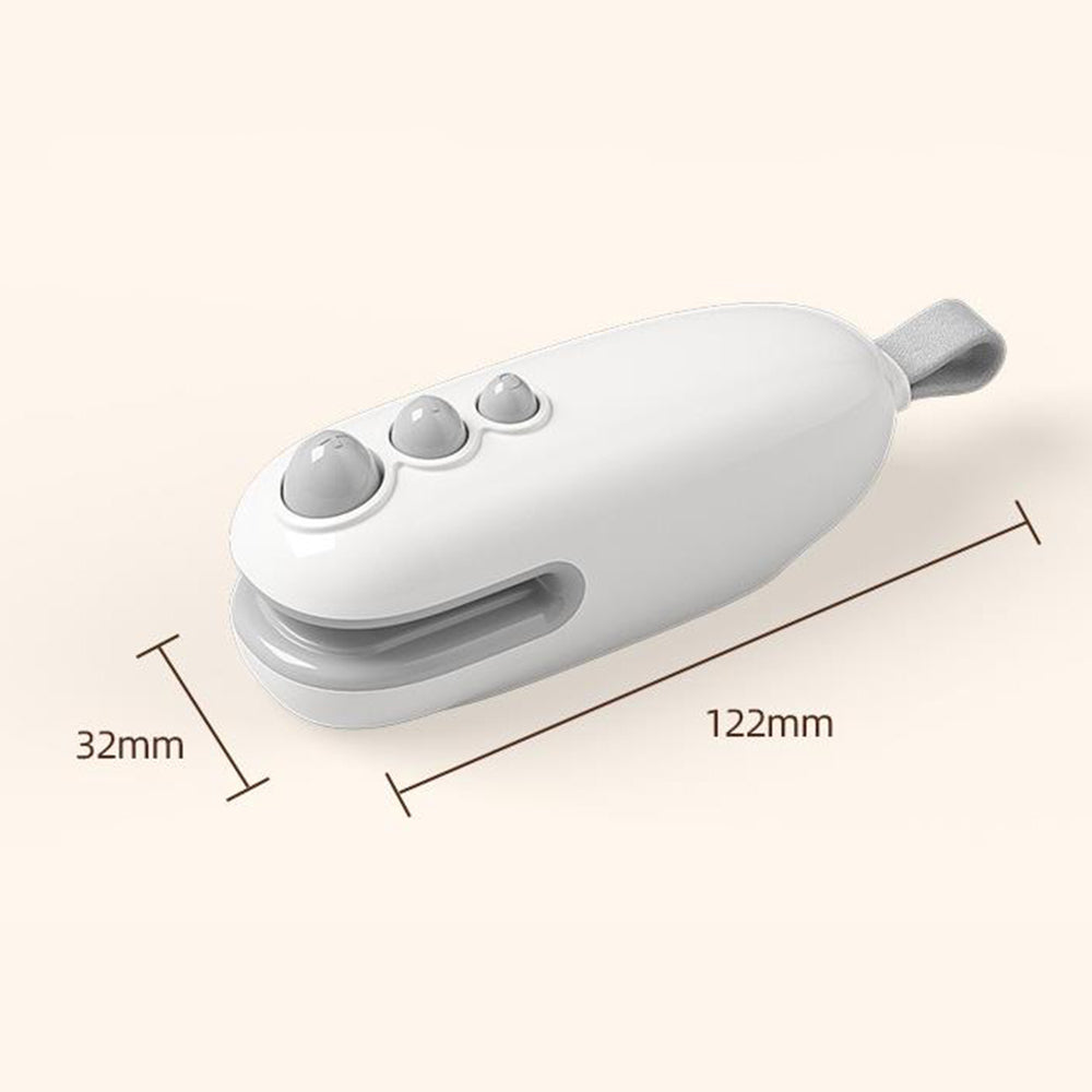 2Pcs Portable Mini Bag Sealer With Cutter 2-in-1 Heat Sealer For Snacks USB Rechargeable Food Sealer