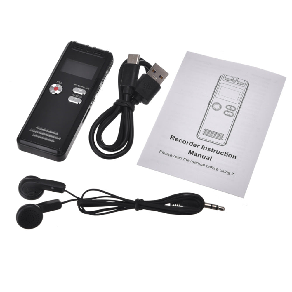 Hidden Digital Voice Activated Recorder with Playback Recording Device with 32G TF Card