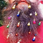 12Pcs Beard Baubles Ornaments Mini Gingle Bells Mustache Christmas Decoration