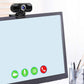 Full HD USB Webcam with Microphone for PC Desktop and Laptop -Black
