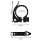 2 PCS Bike Seat Post Clamps for Mountain Road and Folding Bikes