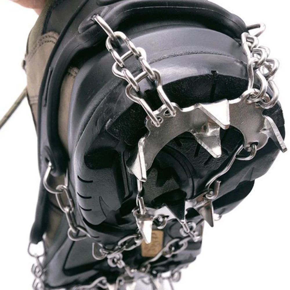 Shoes Traction Cleats Ice Snow Grips with 10 Stainless Steel Spikes