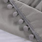 Pompom Fringe Bed Skirt Ruffle Valance Elastic Bed Wrap Around