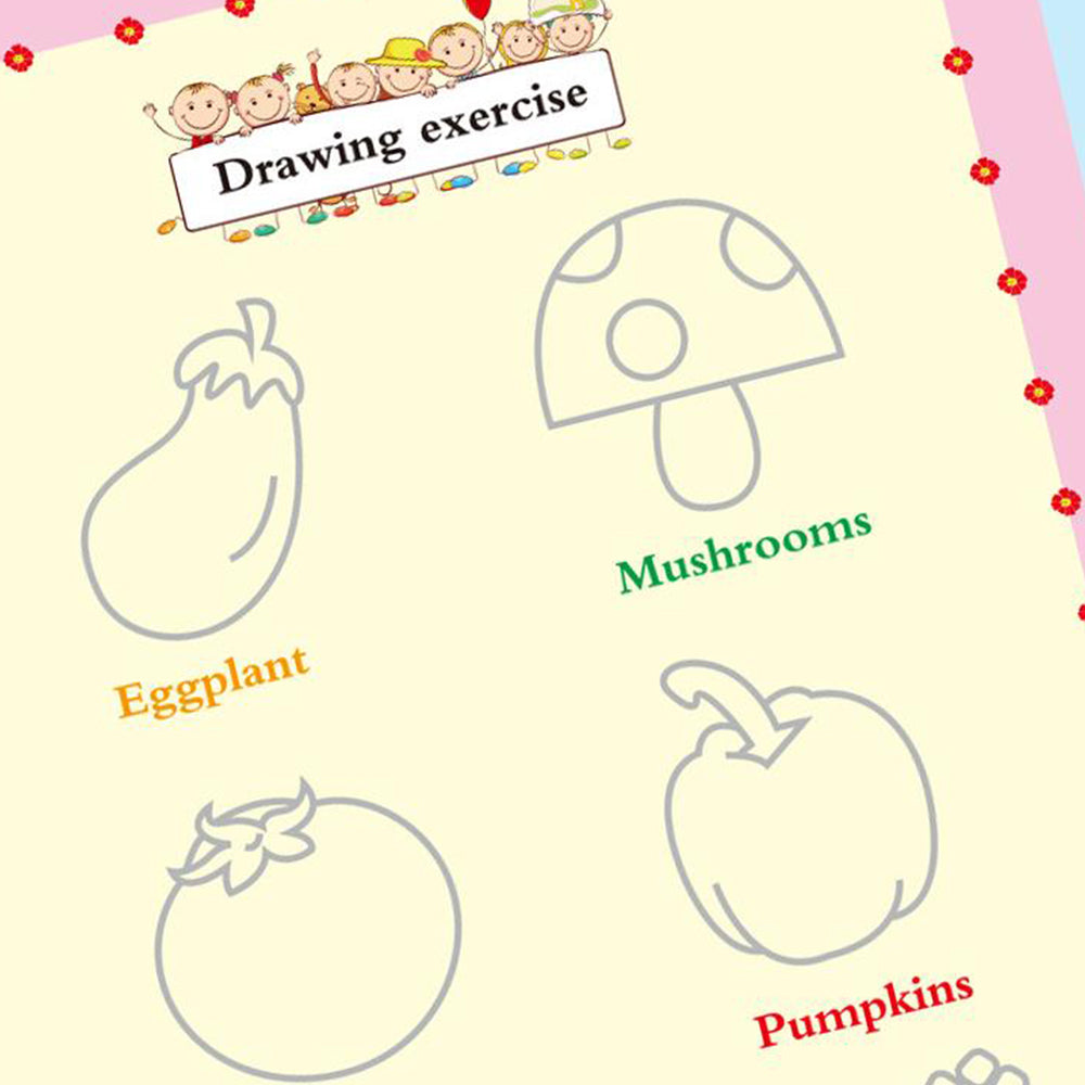 4Pcs Kids Practice Copybooks English Handwriting Practice Workbooks