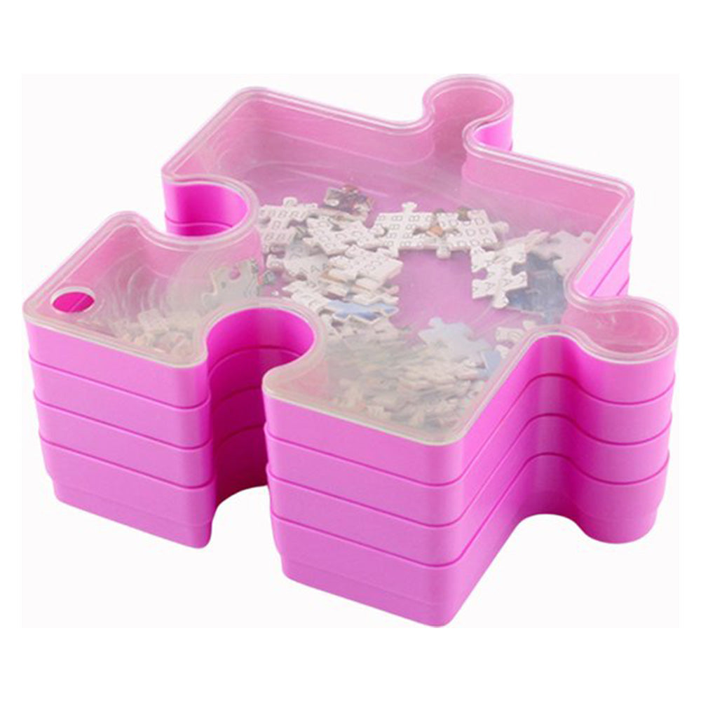 6 Layer Puzzle Storage Organizer Box Stackable Sorting Trays for 1000 Pieces