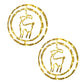 2Pcs Christmas LED Decoration Lights Battery Operated Double Ring LED String Christmas Decoration