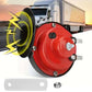 2Pcs Loud Snail Horn for Motorcycle Car Truck SUV Boat