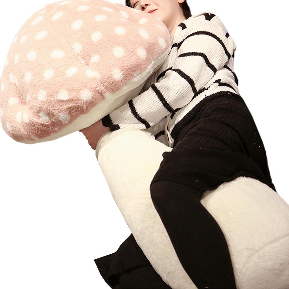 Mushroom Shaped Plush Stuffed Body Pillow