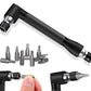 17-Piece Drill Bit Extension Set with 105 degree Right Angle Attachments Flexible Shaft Kit for Tight Spaces