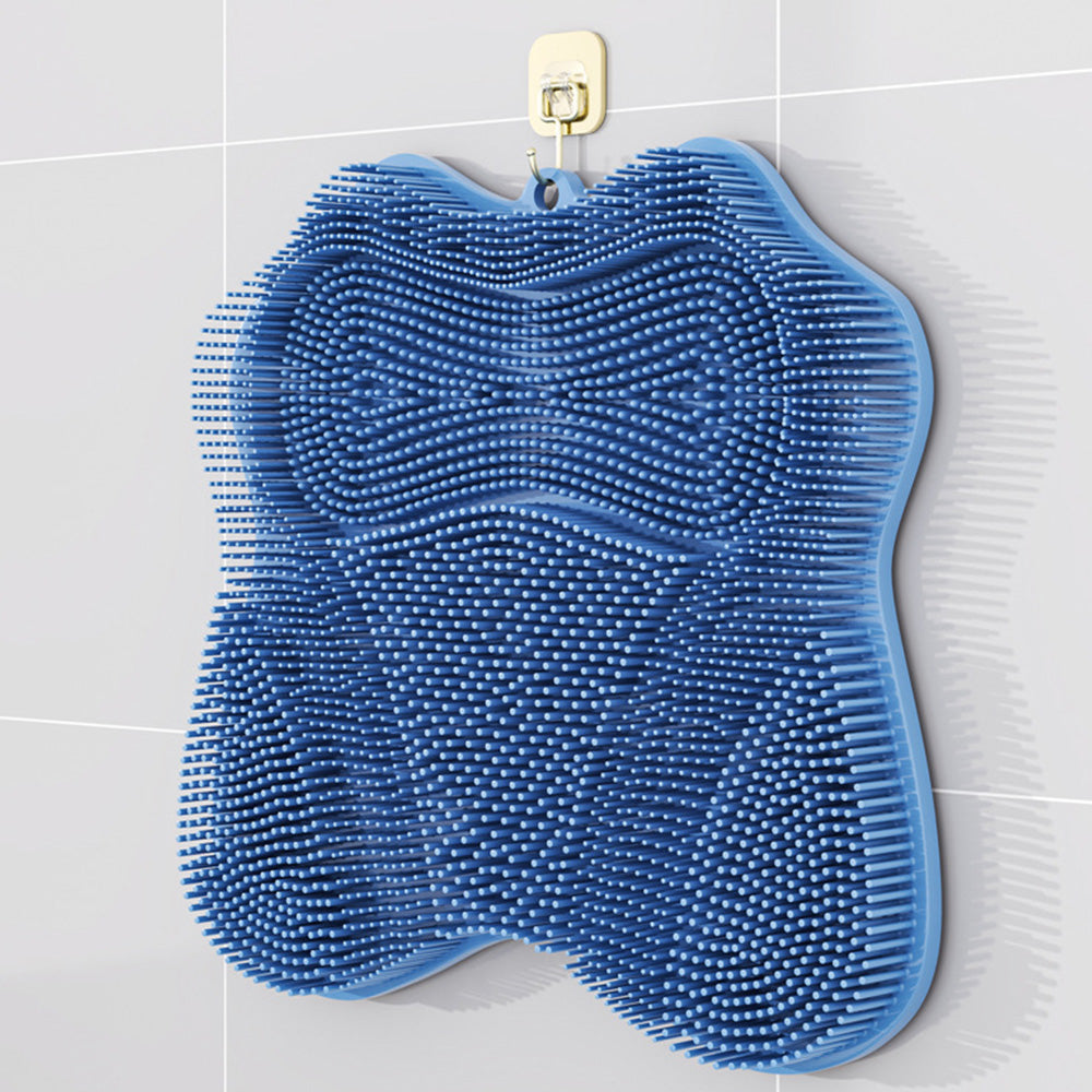 30x28cm Non Slip Suction Back and Foot Cleaning Mat for Showers