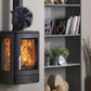 Heat Powered Fireplace Fan Eco-Friendly Stove Fan with Thermometer