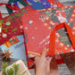 12PCS Christmas Gift Bags Large Reusable Christmas Tote Bags For New Year Party Supplies