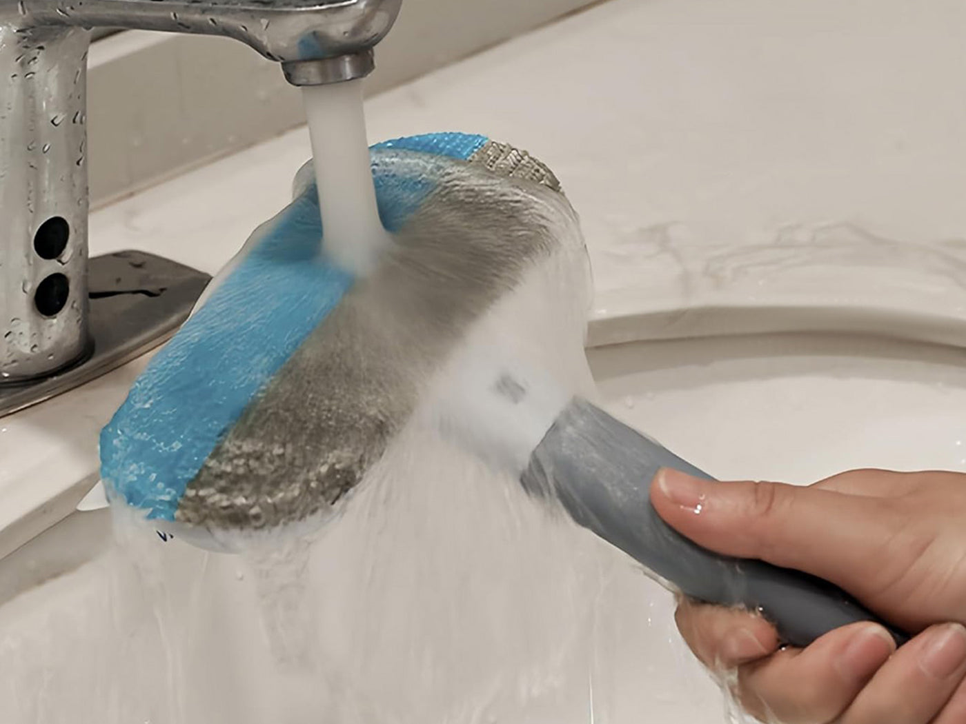 Two-Pack Reusable Pet Hair Remover Brushes for Sofa Carpet