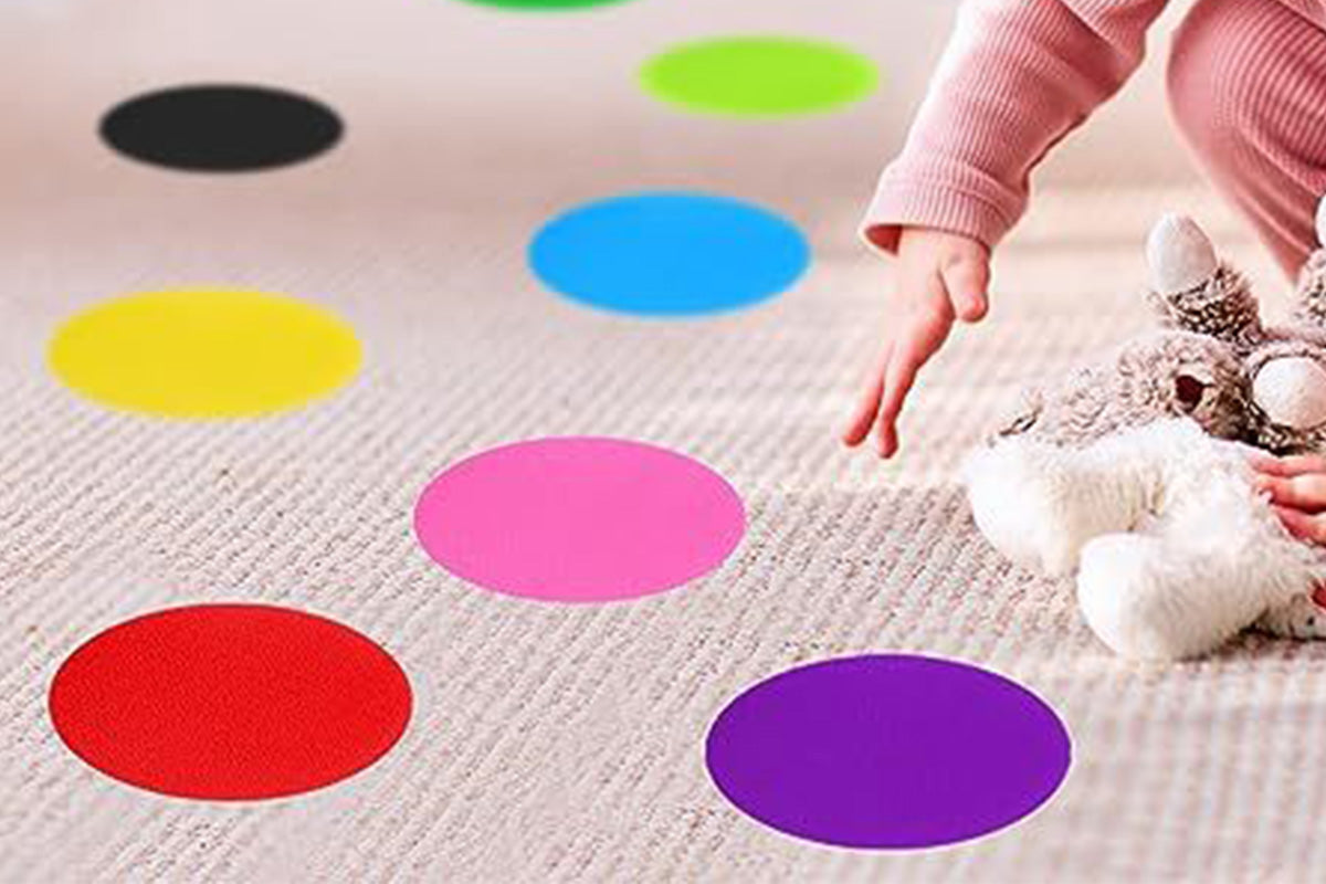 48PCS Carpet Spot Markers Sit Dot Circle Classroom Easy Teach Tool Game for Teachers