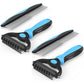 Two Sets Pet Grooming Combo Shedding and Dematting Brush for Dogs Cats
