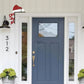 Christmas Door Topper Holiday Decoration Wooden Corner Door Frame Xmas Decoration