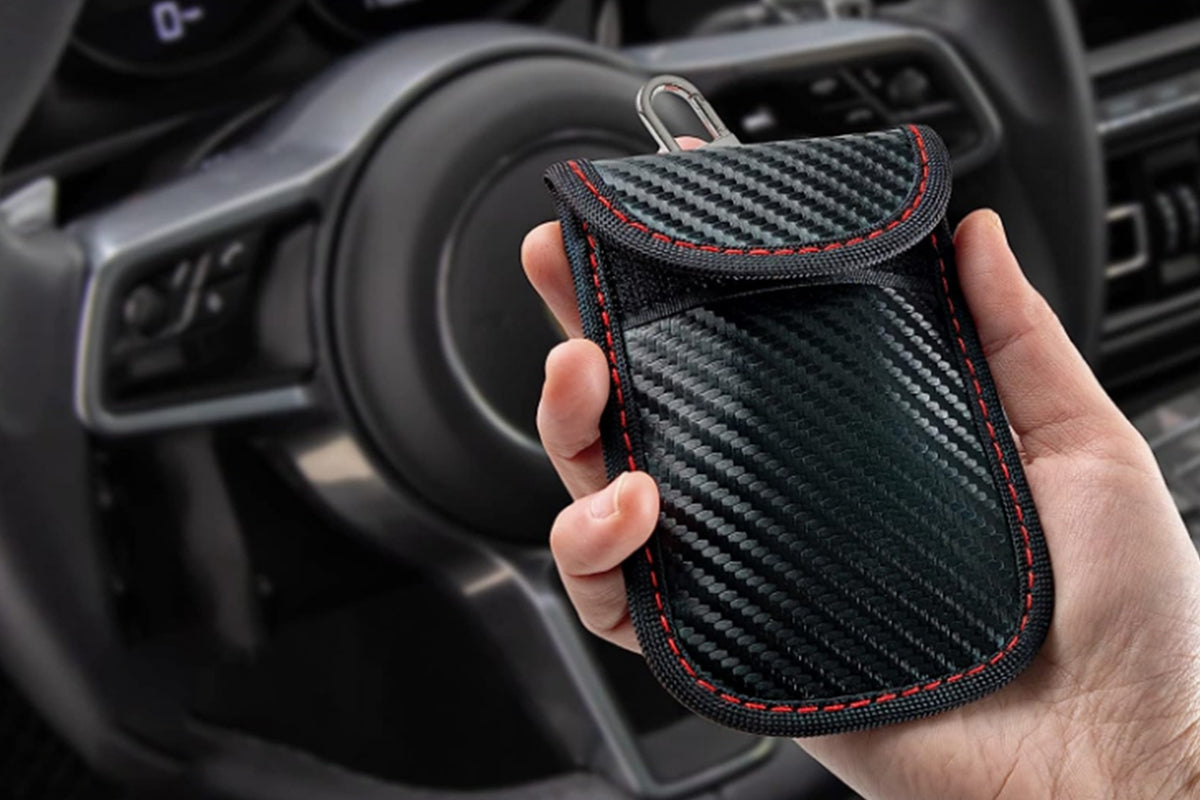 2Pcs RFID Blocking Faraday Bags Key Fob Protector Pouches