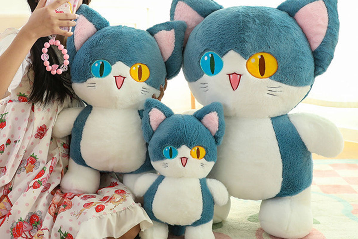Anxiety Relief Plush Toy with Heartbeat Simulator and Zipper Back