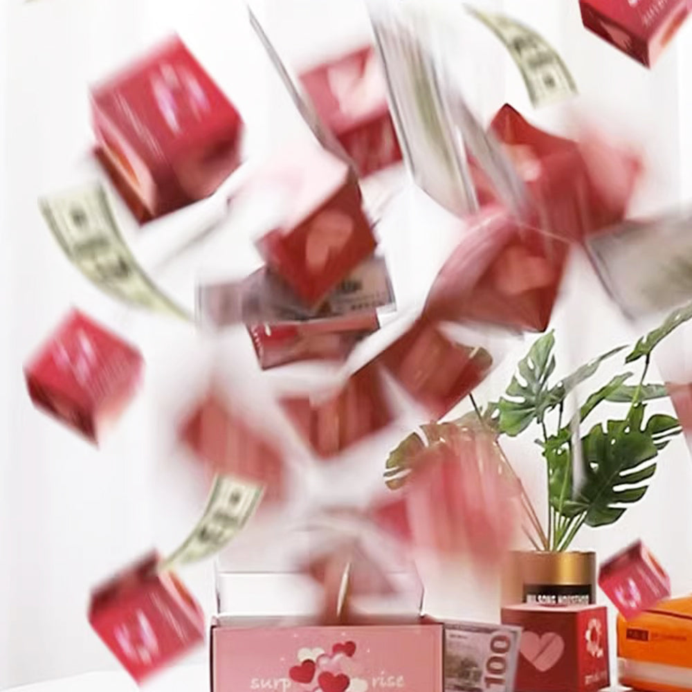 2Pcs Folding Bouncing ATM Surprise Money Bounce Jumping Box Birthday Surprise/Christmas Surprise