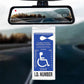 2Pcs Handicap Parking Placard Holder Ultra Transparent Cover for Disabled People