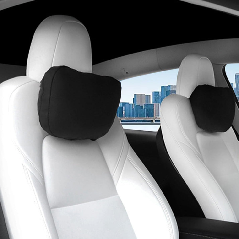Faux Suede Car Headrest Pillow