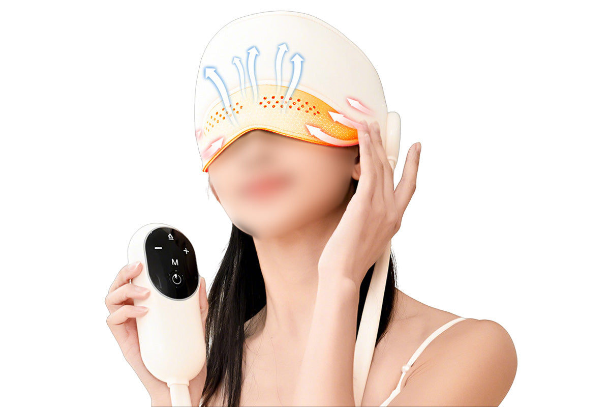 Electric Head Massager Air Compression Heat Scalp Massager Heated Head Massage Machine