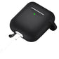Silicone Case Cover Compatible with AirPods 2nd and 1st Generation with Cleaner kit  and Keychain